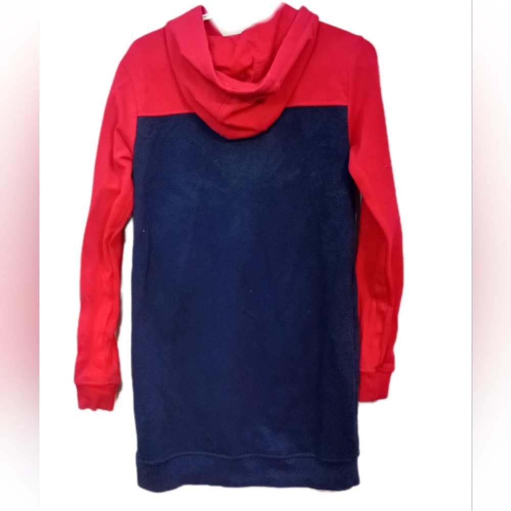 Fils Hoodie in Red and Navy - Picture 2 of 2
